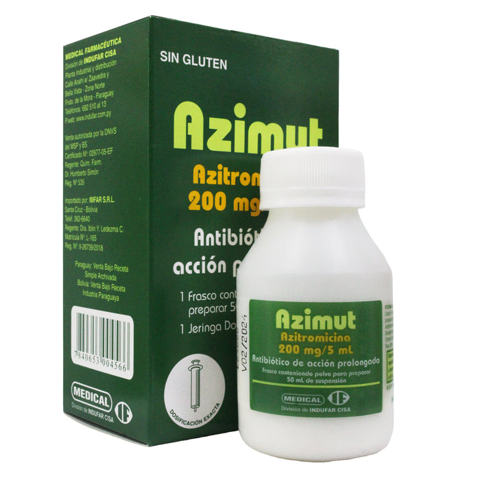 Azimut 200Mg 5Ml Susp X 50Ml Azitromicina