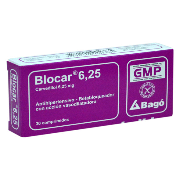 Blocar 6.25Mg Carvedilol X Tableta