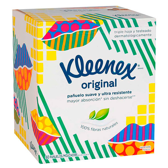 Kleenex Cubo Disney Pañuelo Triple X 60 Unidades