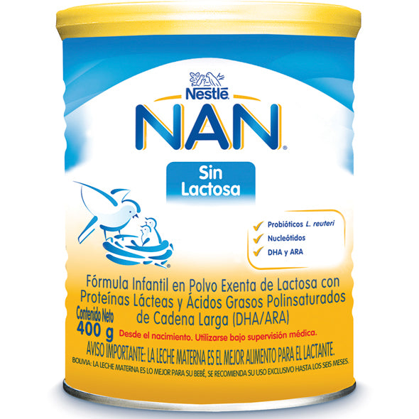 Nan Sin Lactosa X 400G hola