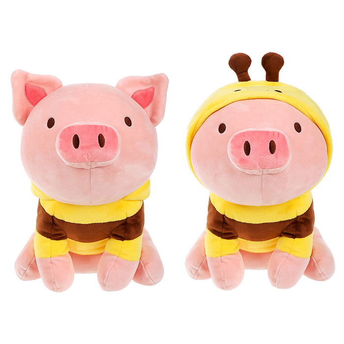 Miniso Piglet Plush Toy Bee Hoodie Peluche