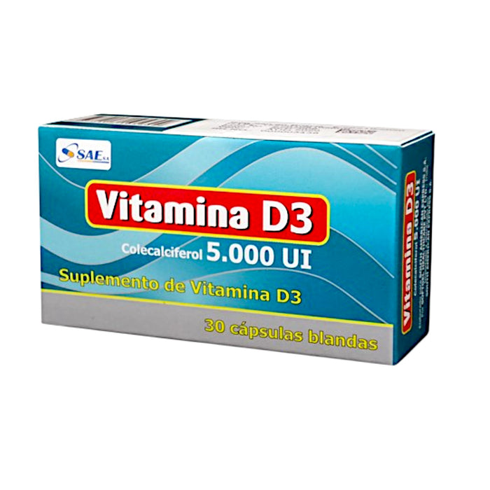 Vitamina D3 5000Ui Generico X Capsula Blanda