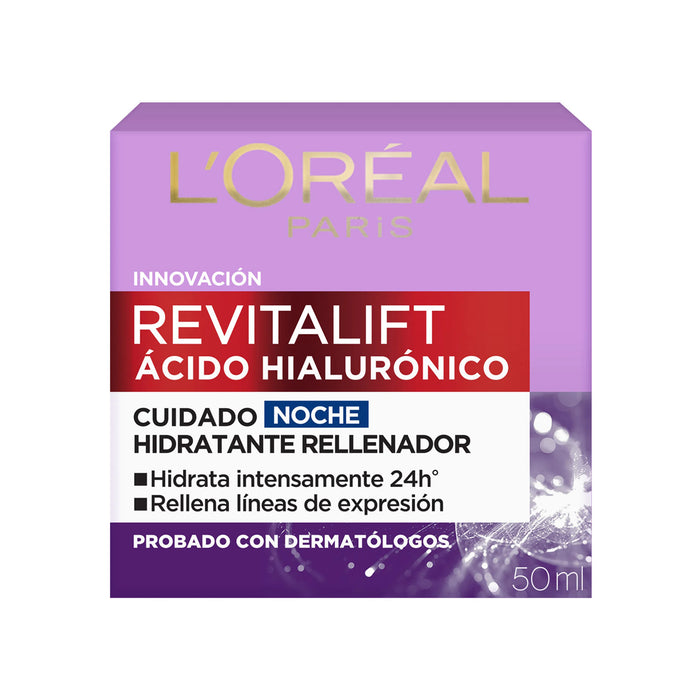 Loreal Revitalift Ácido Hialurónico Crema De Noche X 50Ml