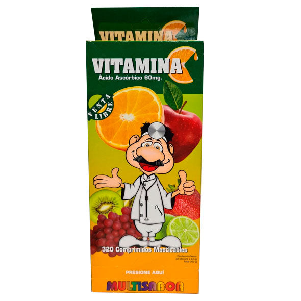 Vitamina C Multisabor 60Mg Generico X Tableta