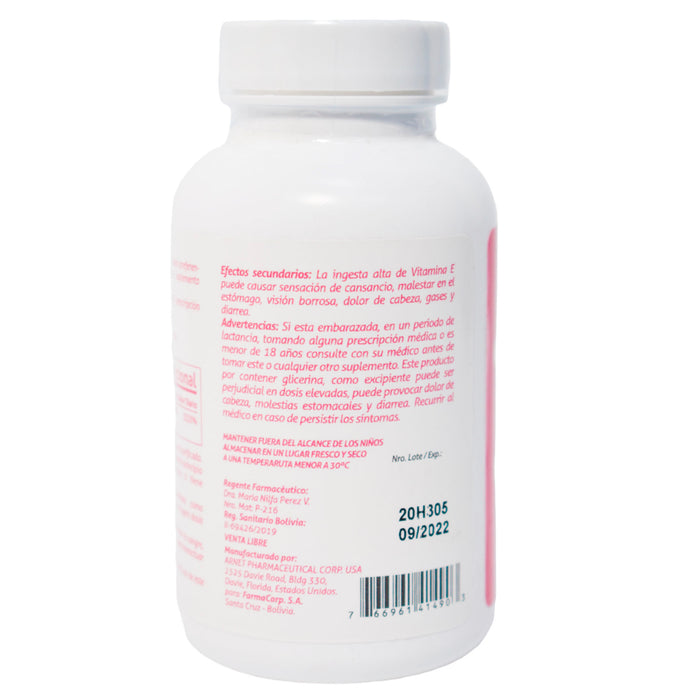Vitamina E Farmacorp 1000Ui X 30 Cap Blandas