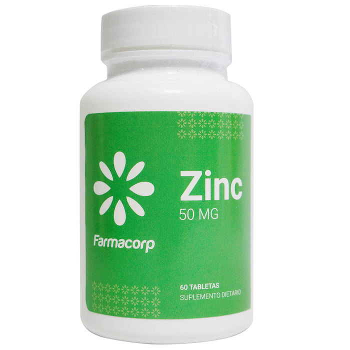 Zinc Farmacorp 50Mg X 60 Tabletas