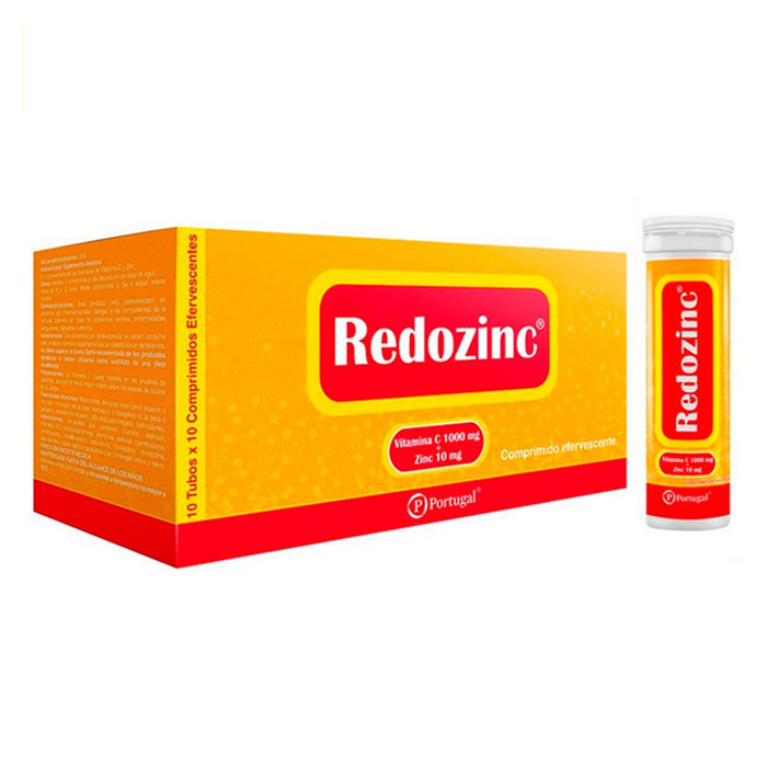 Redozinc 1000 10Mg Vitamina Con Zinc X 10 Comprimidos Efervescentes hola