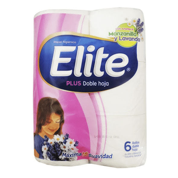 Elite Papel Higienico Plus Dh Manzana Lavanda X 6 Unidades