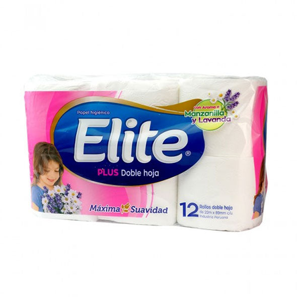 Elite Papel Higienico Plus Dh Manzana Lavanda X 12 Unidades