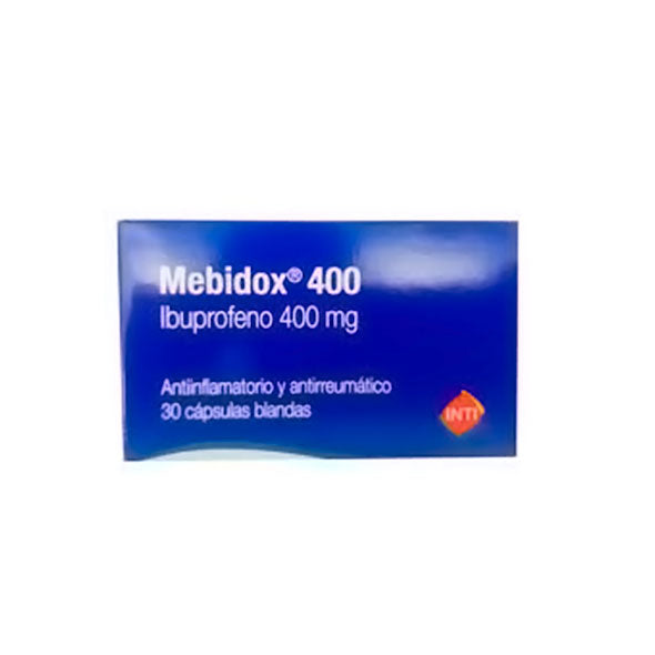 Mebidox 400Mg Ibuprofeno X Capsula Blanda