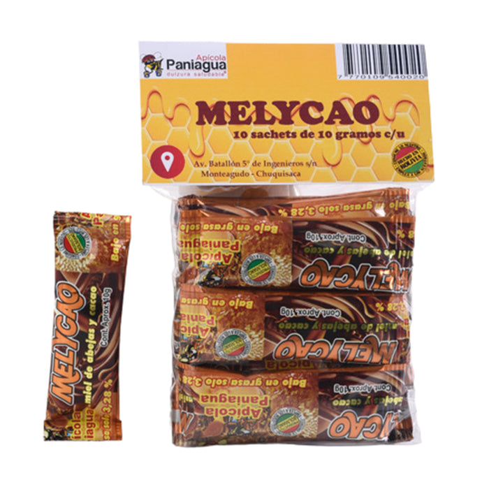 Melycao Miel De Abeja Y Cacao Paquete X 10 Unidades
