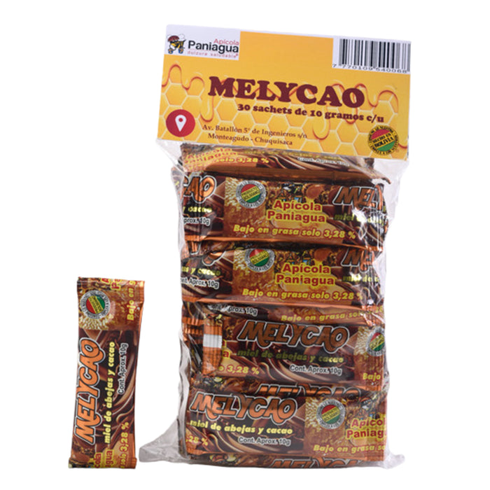 Melycao Miel De Abeja Y Cacao Paquete X 30 Unidades