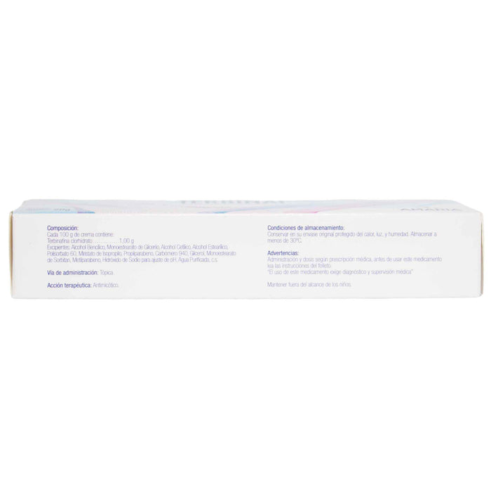 Terbinaf Terbinafina Clorhidrato 0.01 Crema Farmacorp X 20G