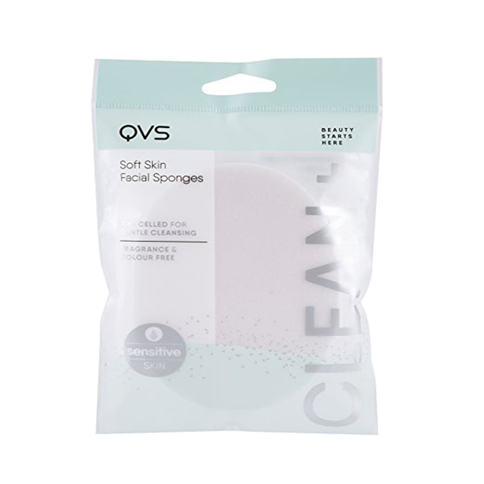 Qvs 2 Facial Cleansing Esponj Para Maquillaje 10-1082