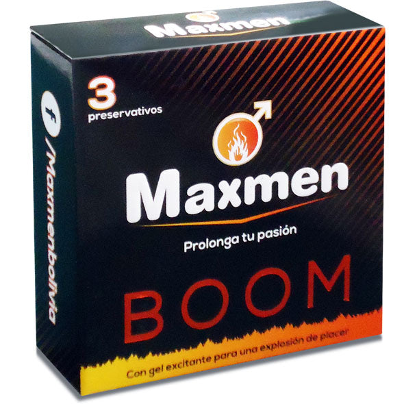 Preservativo Maxmen Boom 3 Unidades X Caja