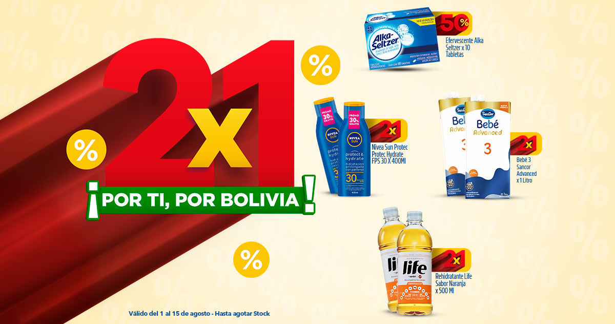 Juntos por Bolivia: descuentos especiales para cuidarte más, pagando menos