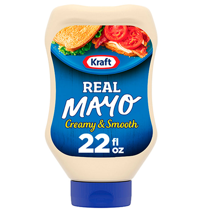 Kraft Real Mayo 12/22Z X 650Ml Moyonesa Cremosa