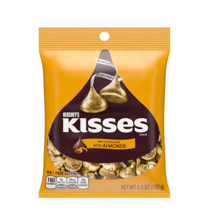 Hersheys Kisses Milk Chocolate With Almonds X 150Gr