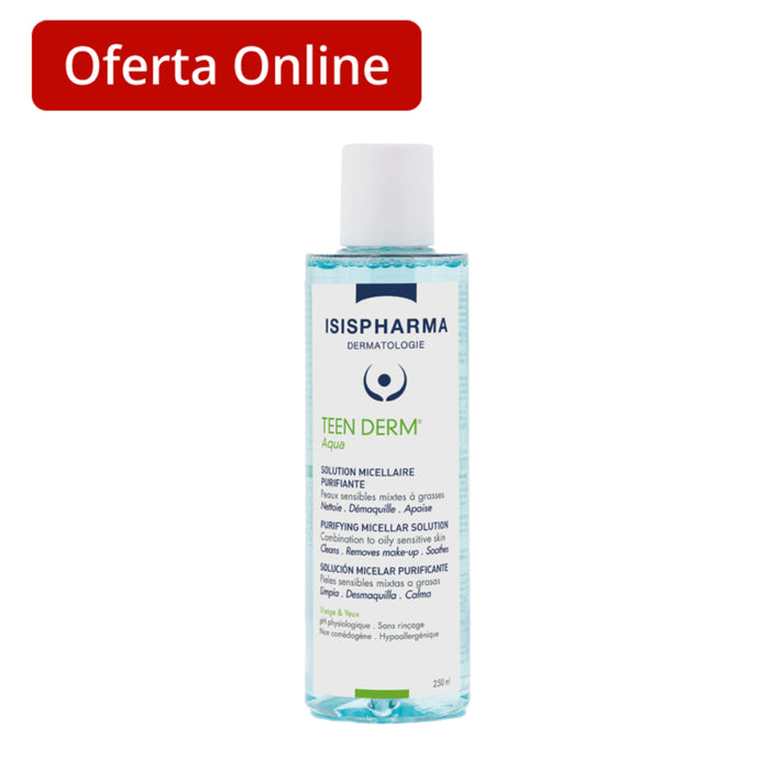 Isispharma Teen Derm Aqua Micelar Desmaquillante X 250Ml