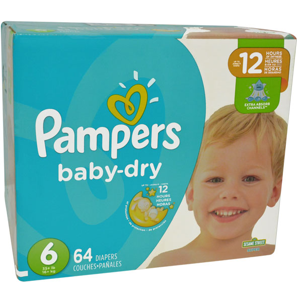 Pampers Baby Dry 6 16Kg+ X 64 Panales— Farmacorp