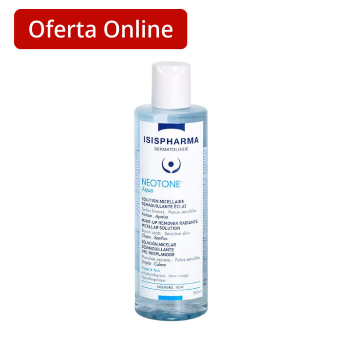 Isispharma Neotone Aqua Solucion Micelar Desmaquillante X 250Ml