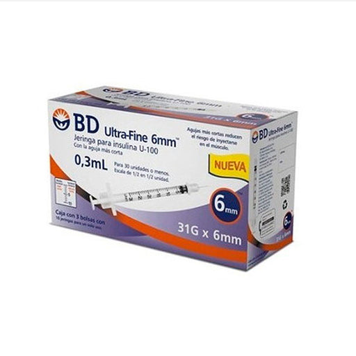 Aguja Para Lapicero Insulina 31G Ultra Fina X Unidad