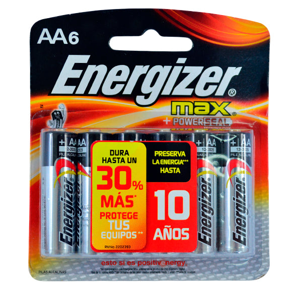 Energizer Max Aa X 6 Pilas