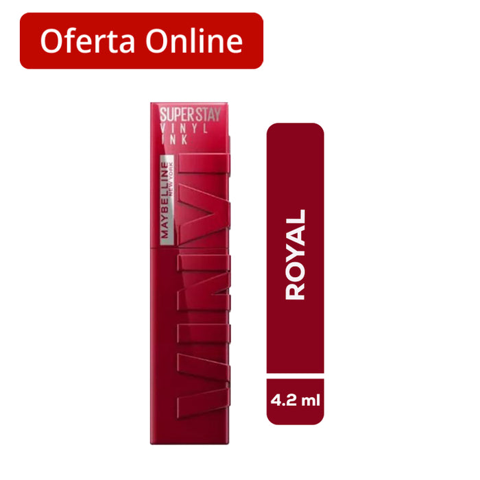 Labial Maybelline Super Stay Vinyl Ink Nro.55 Royal