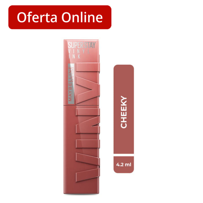 Labial Maybelline Super Stay Vinyl Ink 35 Cheeky