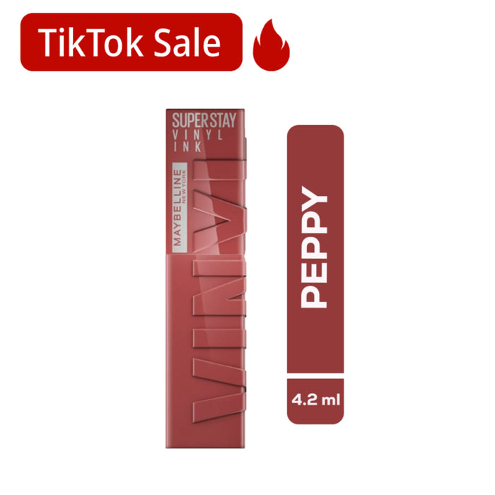 Labial Maybelline Vinyl Ink Peppy 115