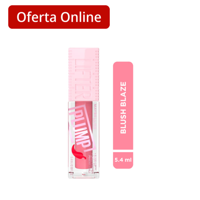 Brillo Labial Maybelline Lifter Gloss Plump 001 Blush Blaze