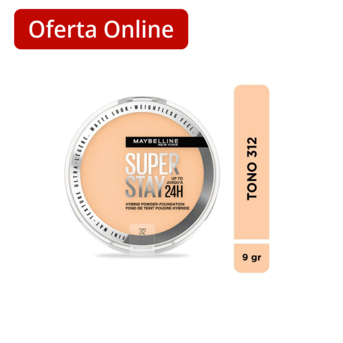 Polvo Maybelline Superstay Matte Look 24Hr 312