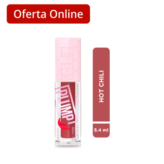 Brillo Labial Maybelline Lifter Gloss Plump 006 Hot Chili