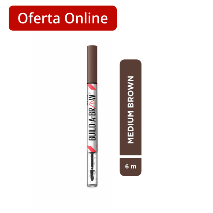 Delineador Maybelline Tatto Build A Brow 2 En 1 Tono 257 Medium Brow