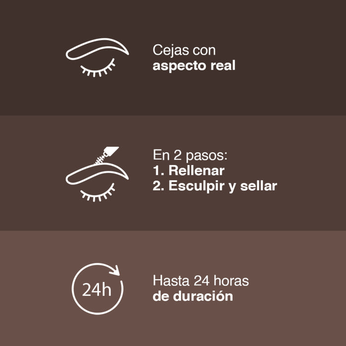 Delineador Maybelline Tatto Build A Brow 2 En 1 Tono 260 Deep Brow