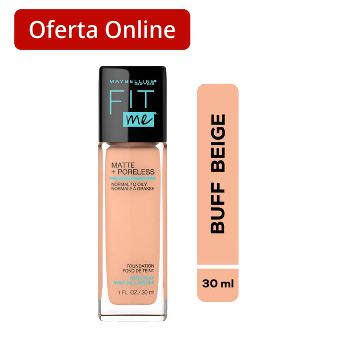 Base Maybelline Fit Me Matte + Poreless Buff Beige Nro.130