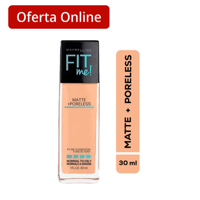 Base De Maquillaje Maybelline Fit Me Nat B 220 Mat+Po X 30Ml