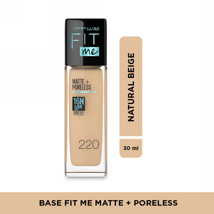 Base Maybelline Fit Me 230 Natural Buff Matte + Poreless X 30Ml