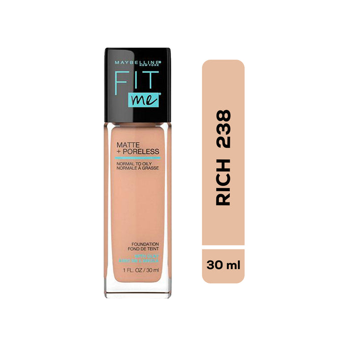 Base De Maquillaje Maybelline Fit Me Rich 238 Mat+Po X 30Ml