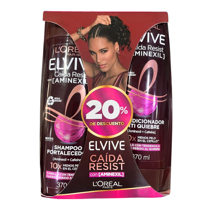 Pack Shampoo + Acondicionador Elvive Caida Resist 370Ml