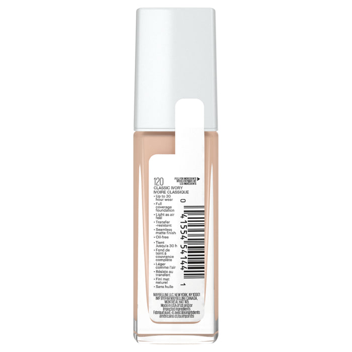 Base De Maquillaje Active Wear Nro.120 Classic Maybelline Superstay X 30Ml
