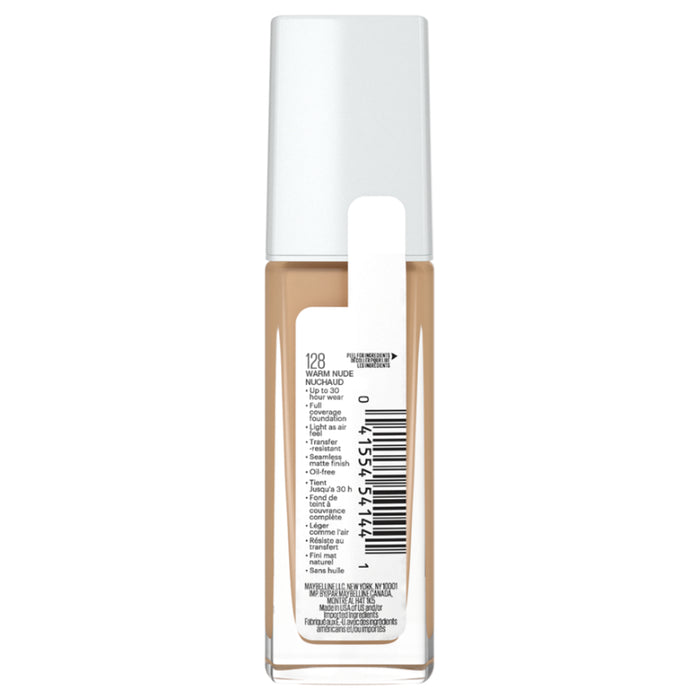 Base De Maquillaje Maybelline Superstay Full Coverage Nro.128 Warm N X 30Ml