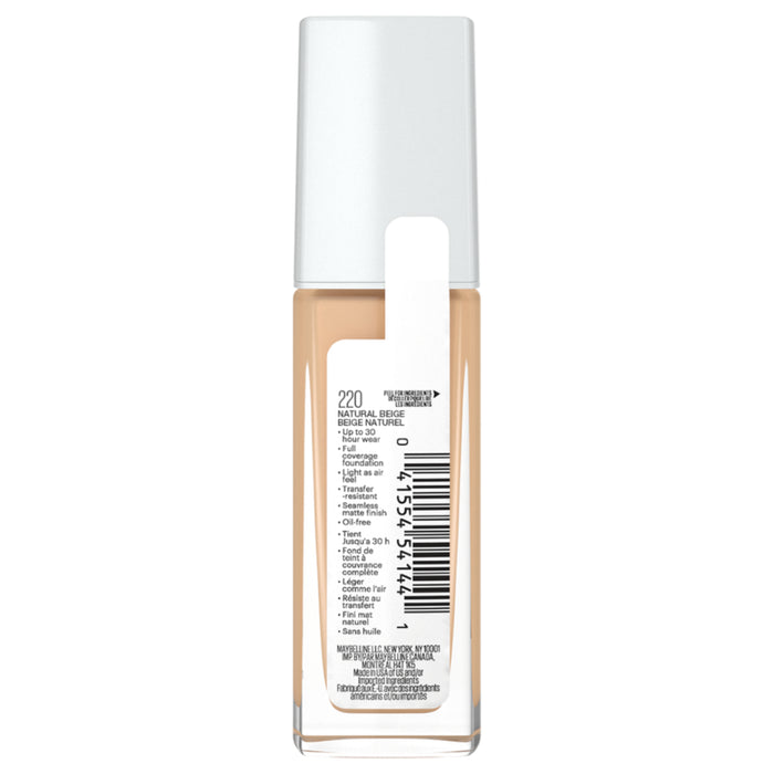 Base Maybelline Superstay Full Coverage 220 Natural Beige X 30Ml