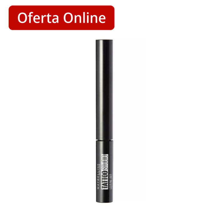 Delineador Líquido Tattoo Studio 001 Negro Maybelline