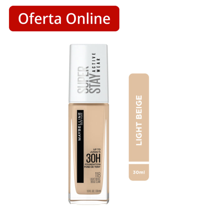 Base Maybelline Superstay Full Coverage 118 Light Beige X 30Ml