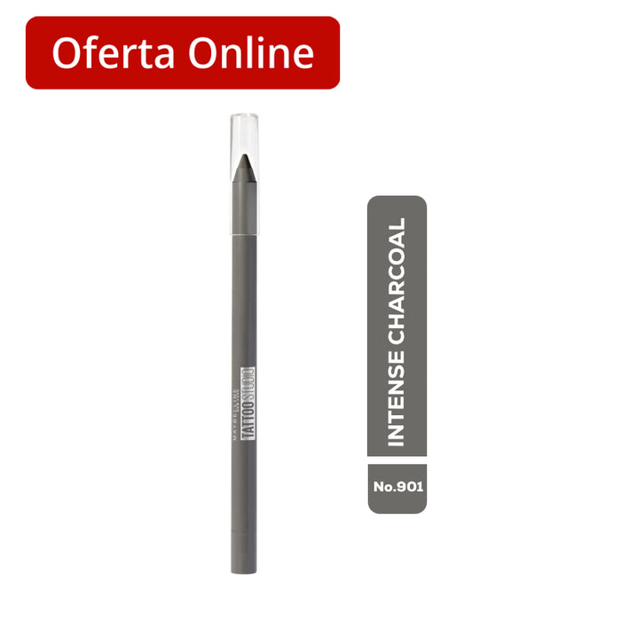 Gel Delineador Maybelline Tatto Studio 901 Intense Charcoal