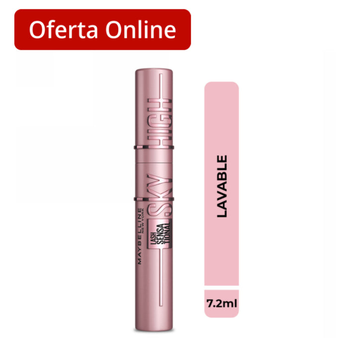 Mascara De Pestañas Maybelline The Sky High Mascara 801 Very Black X 7.2Ml