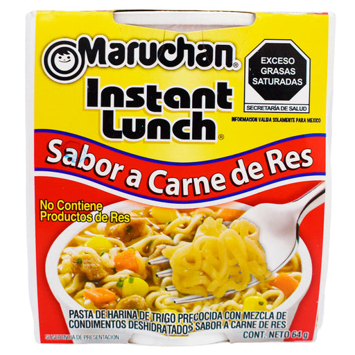 Sopa Maruchan Vaso Sabor Carne De Res X 64G