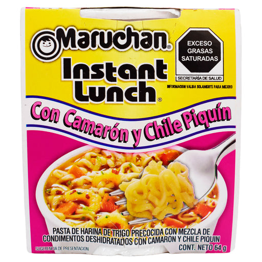 Sopa Maruchan Vaso Camarón Y Chile Piquín X 64G