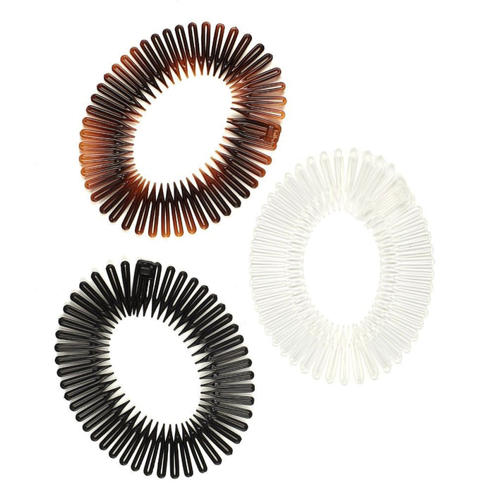 Peines Elásticos Scunci Stretch Combs 3 Pc